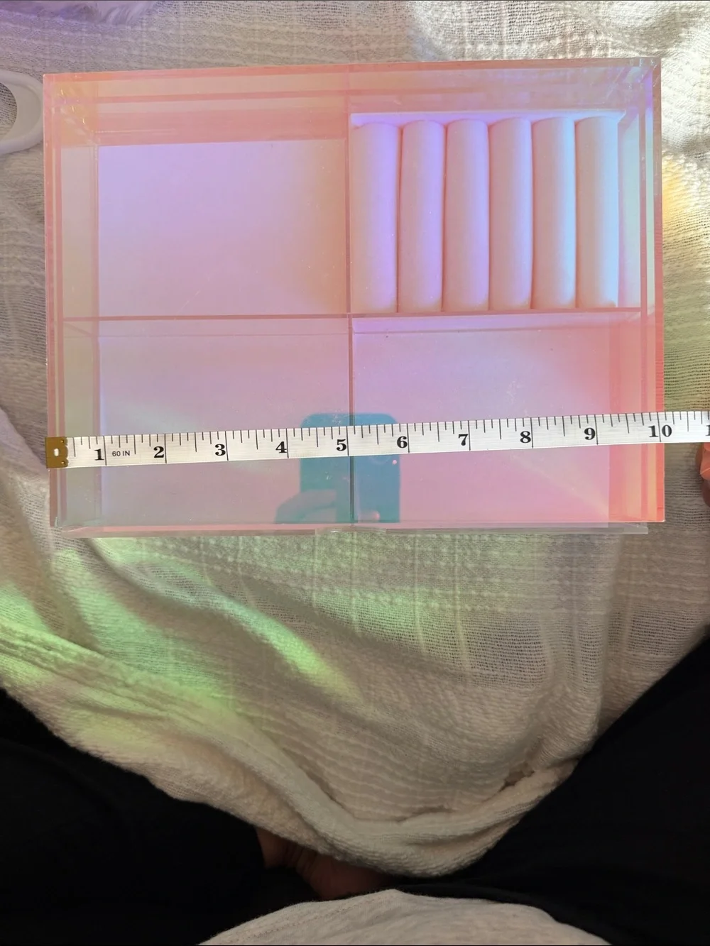 Iridescent Acrylic 3-Drawer Jewelry Organizer